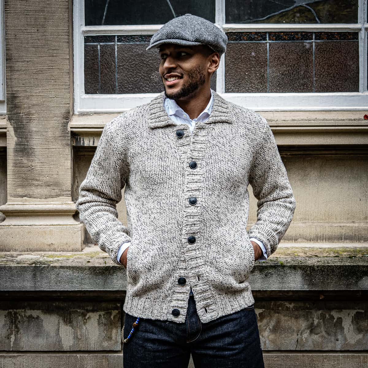 Sakura Knit Cardigan Stone