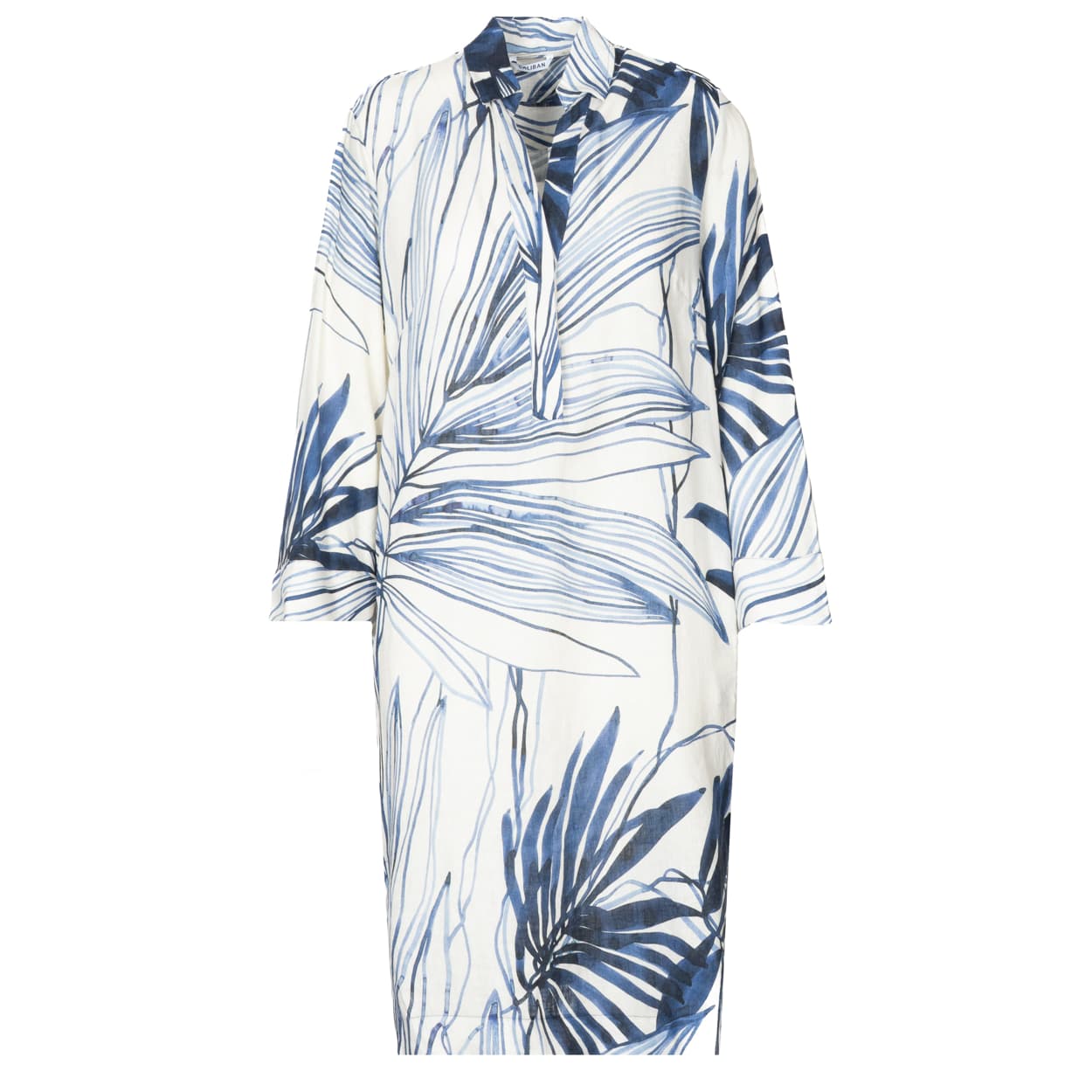 Leinen Viskose Midi Kleid