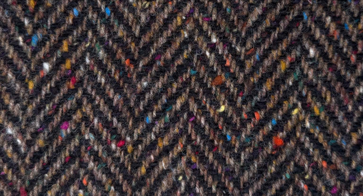 Schwerer Heringbone Tweed von Magee 100% Wolle