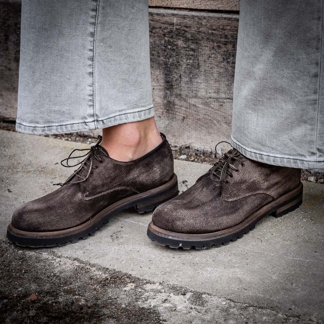 Derbyschuh 2476 aus Veloursleder