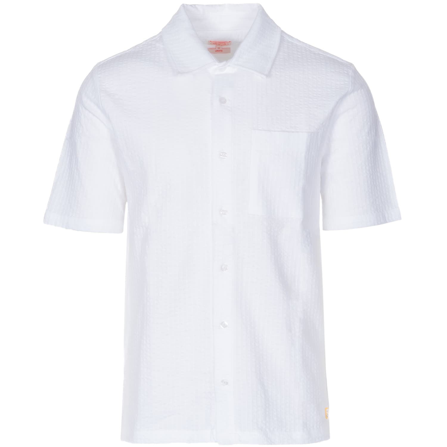 Seersucker Hemd Blanc
