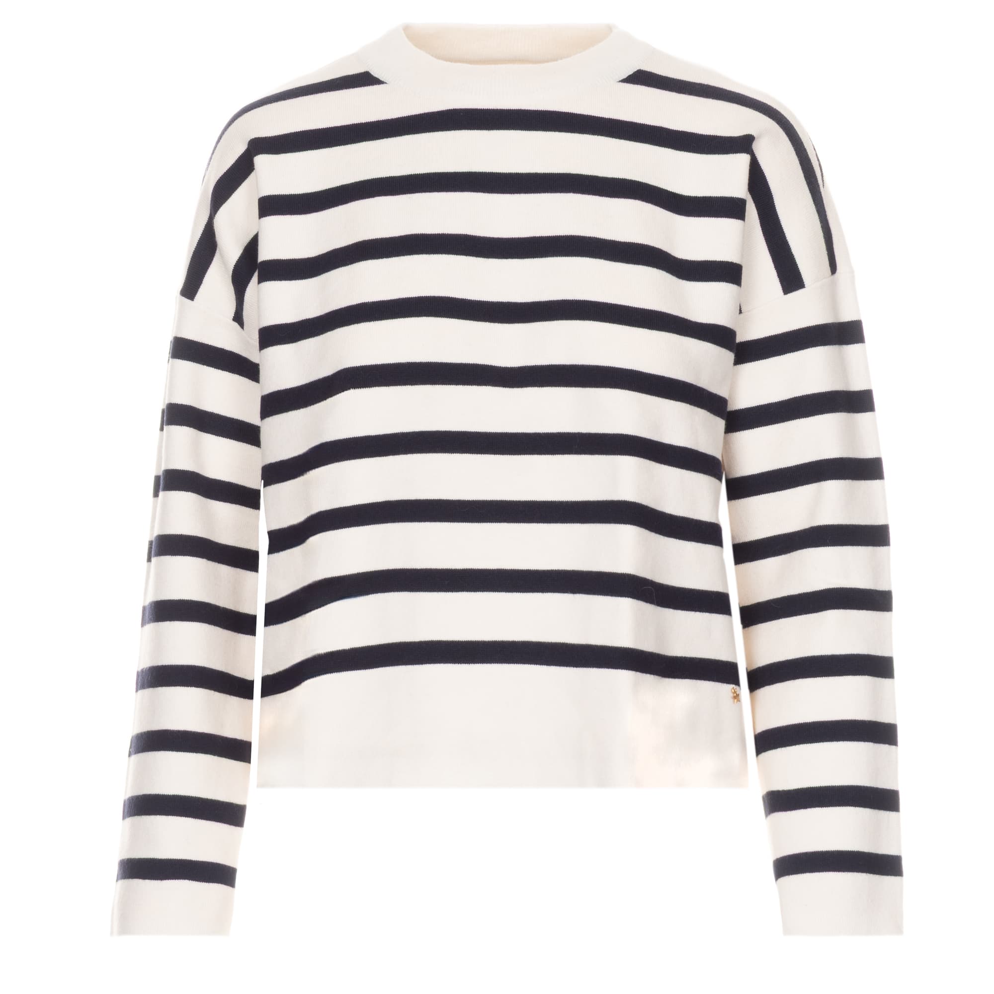 Gestreifter Strickpullover Biscote