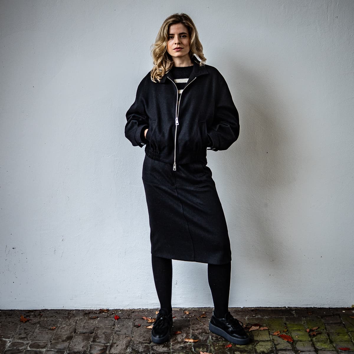 Kaschmirjacke Schwarz