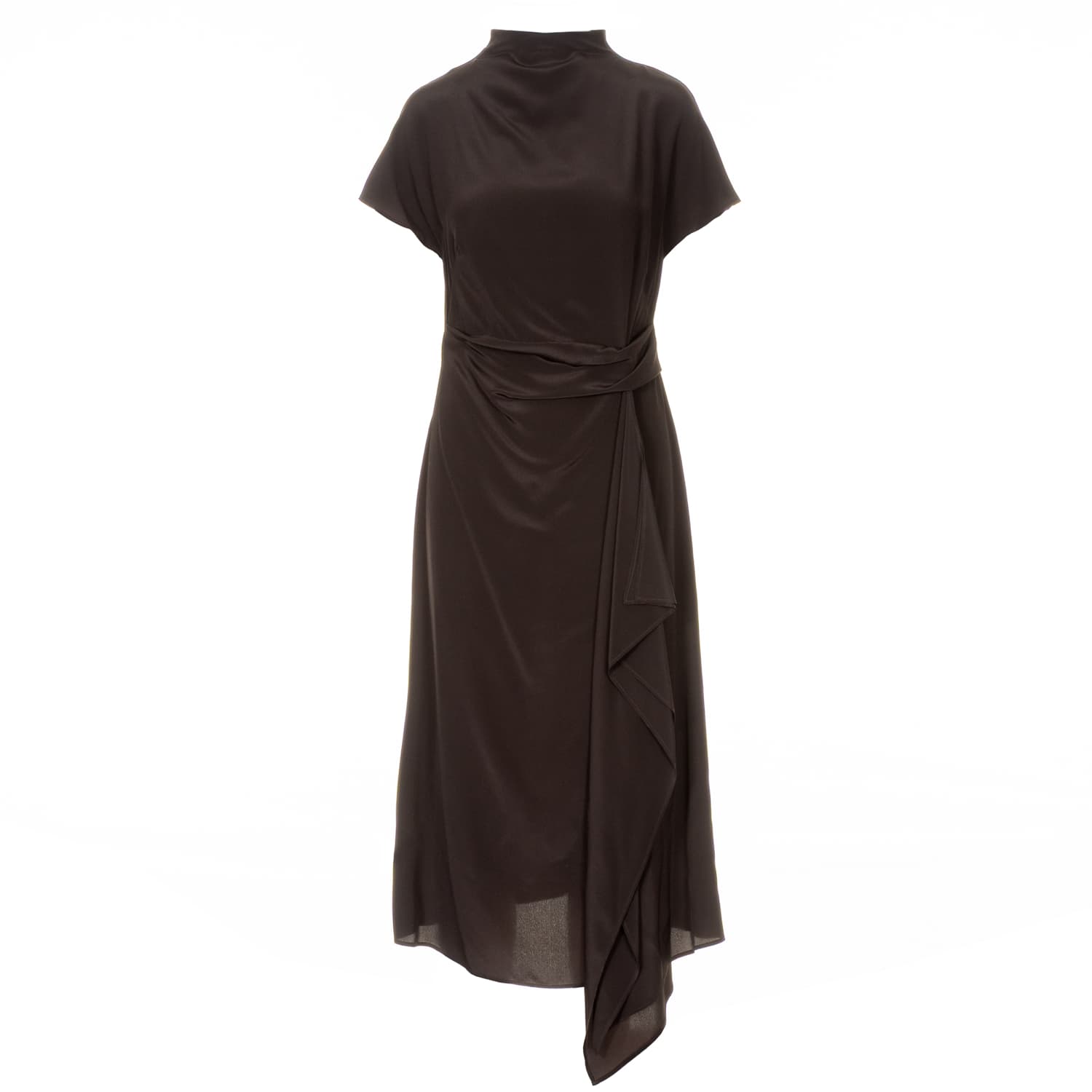 Seidenkleid Braun