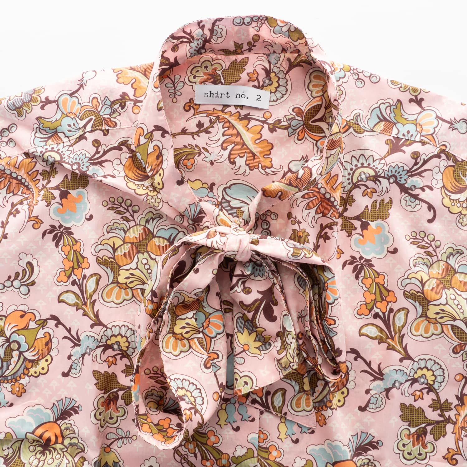 Baumwollbluse mit Schluppe