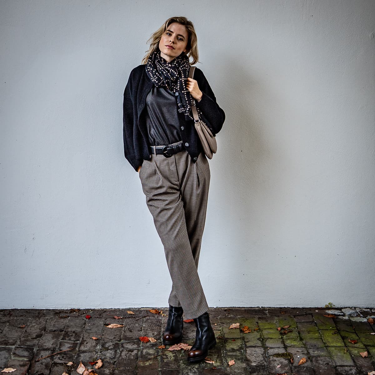 Hose Janis Hahnentritt Relaxed Fit