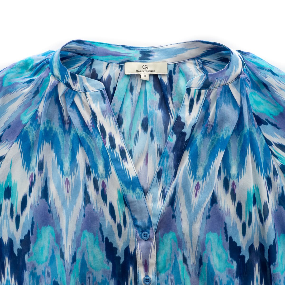 Seidenbluse Dream Blau