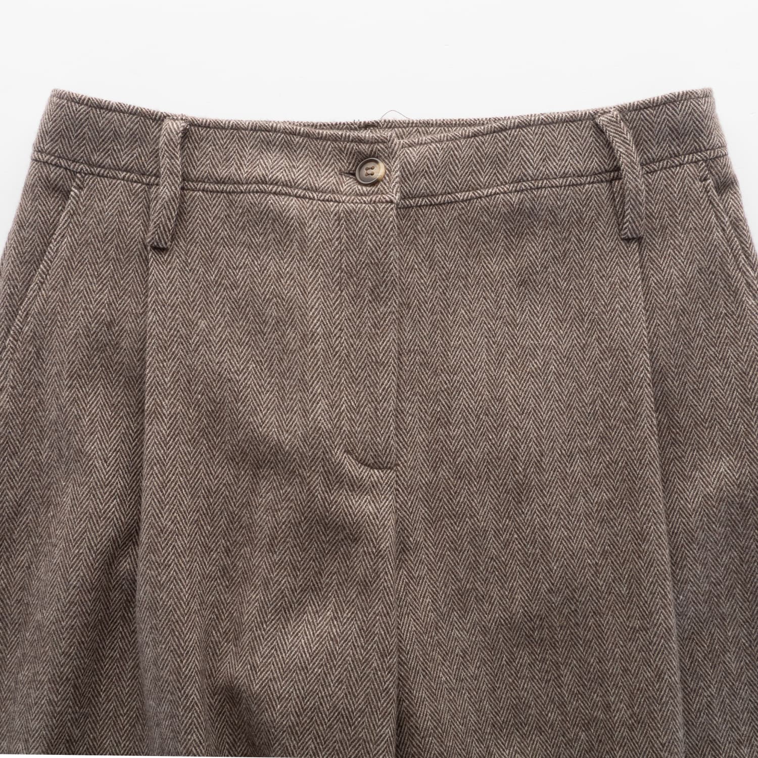 Wollhose mit Fischgrätmuster