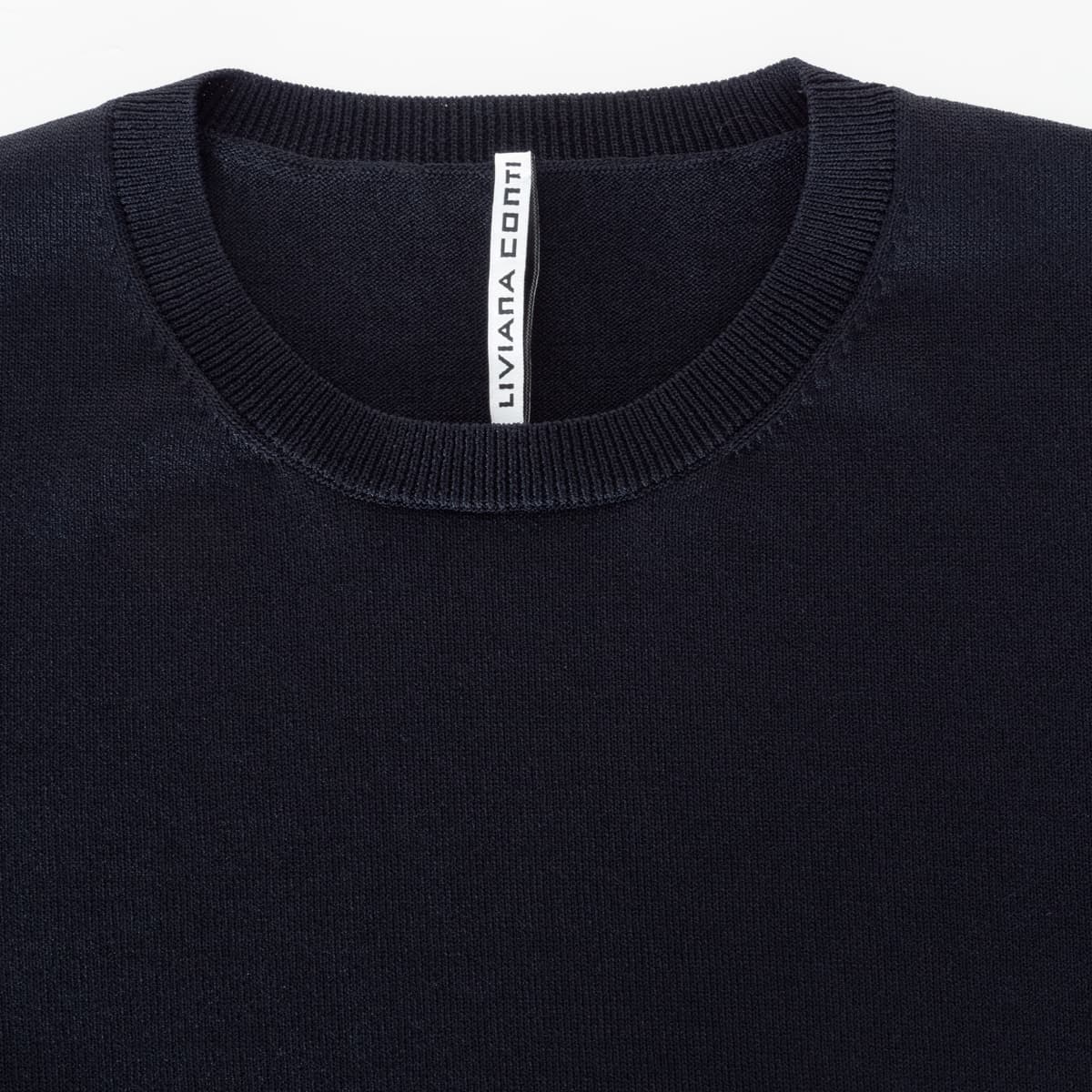 Strick T-Shirt Marine