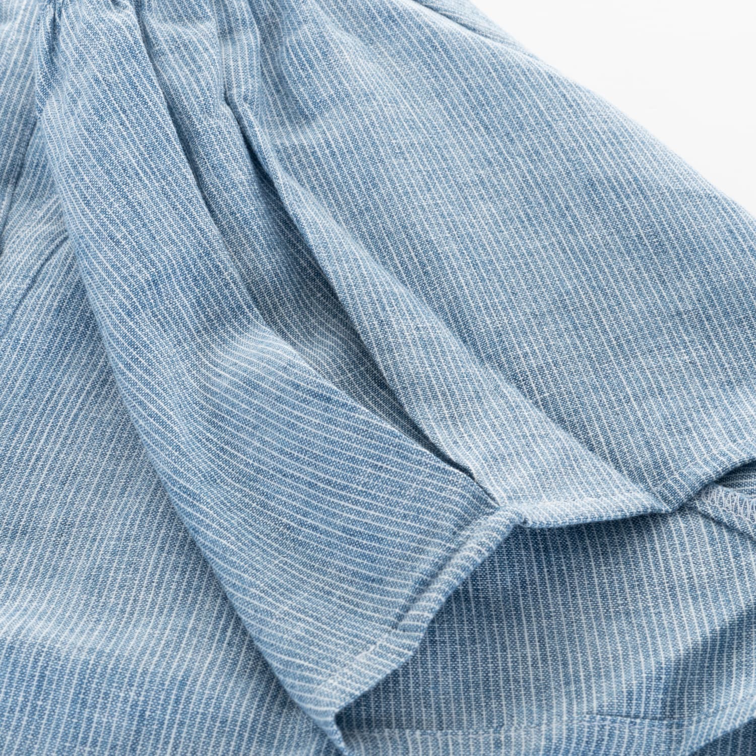 Fein Gestreifte Bluse Blau-Weiß