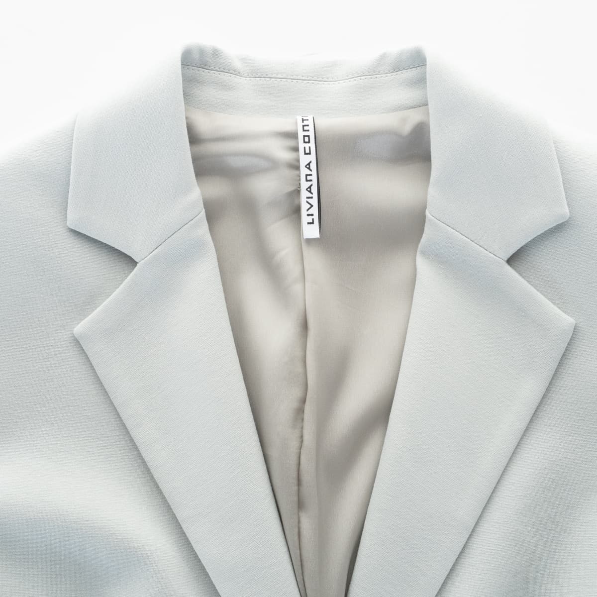 Viskose Blazer in Hellblau