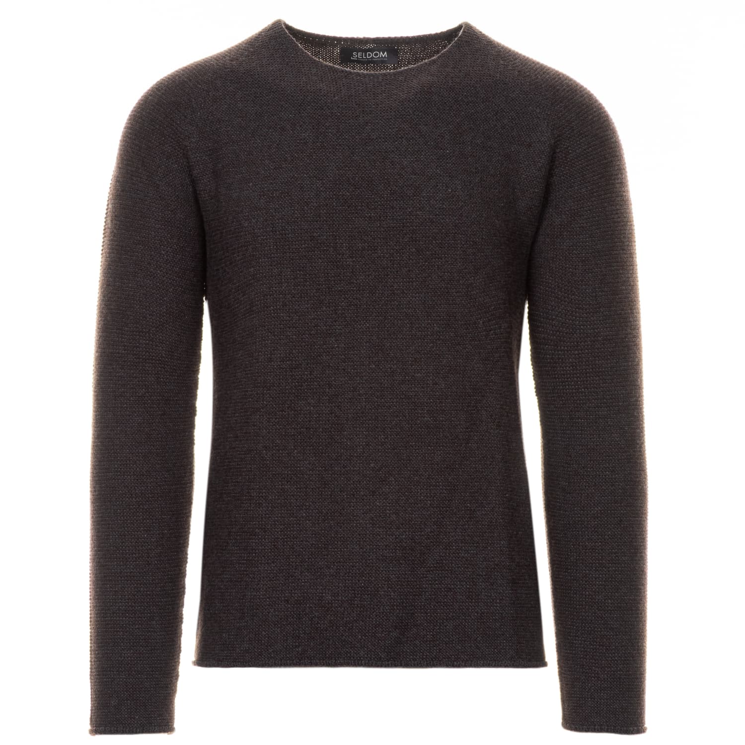 Melierter Strickpullover LL