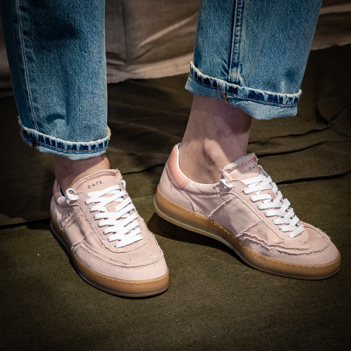 Sneaker Sporty Fringed Pink