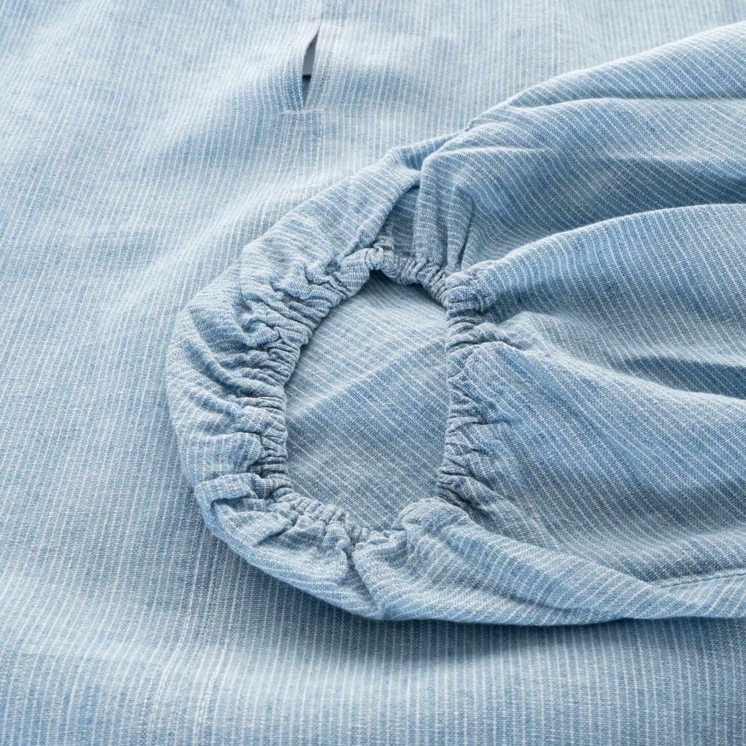 Oversized Bluse Blau-Weiß Gestreift