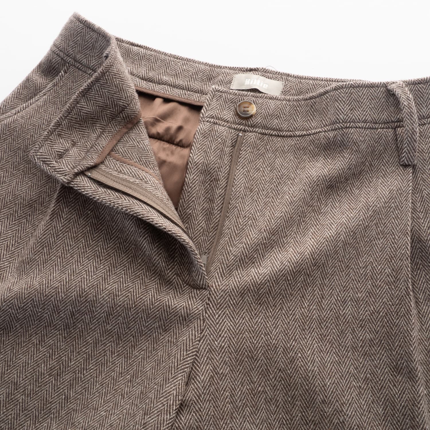 Wollhose mit Fischgrätmuster