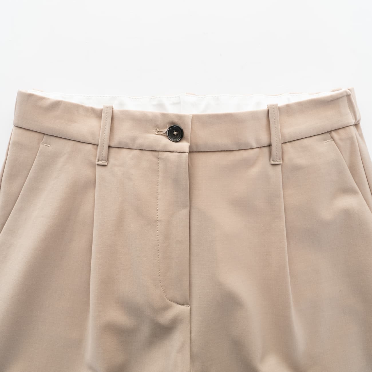 Hose Blenda aus Wolle Beige