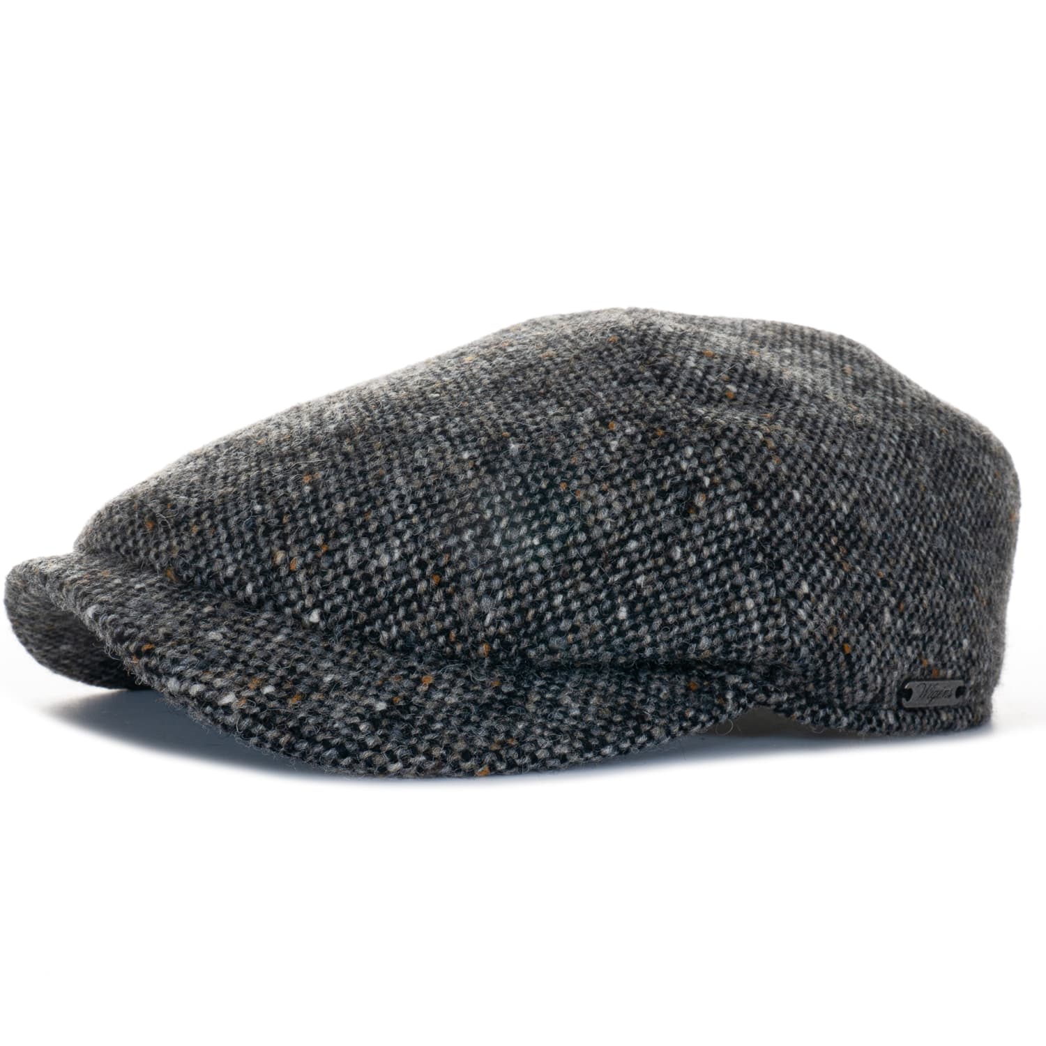 wigens-101-718-newsboy-slim-cap-907-dk-grey-melange-1-von-4