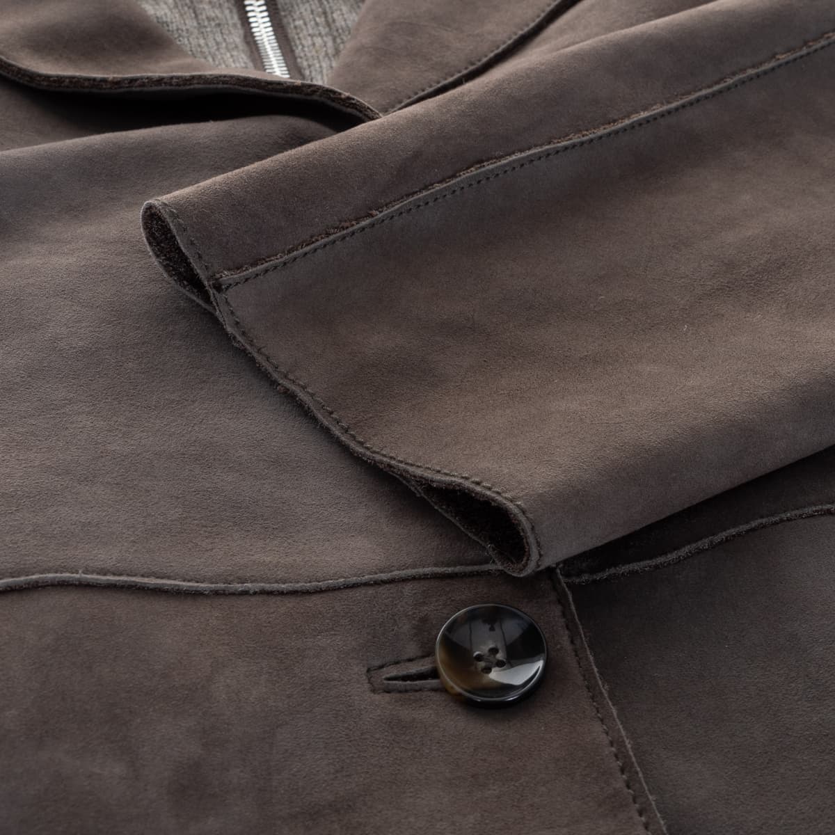 Lederjacke Sole Leaf Taupe