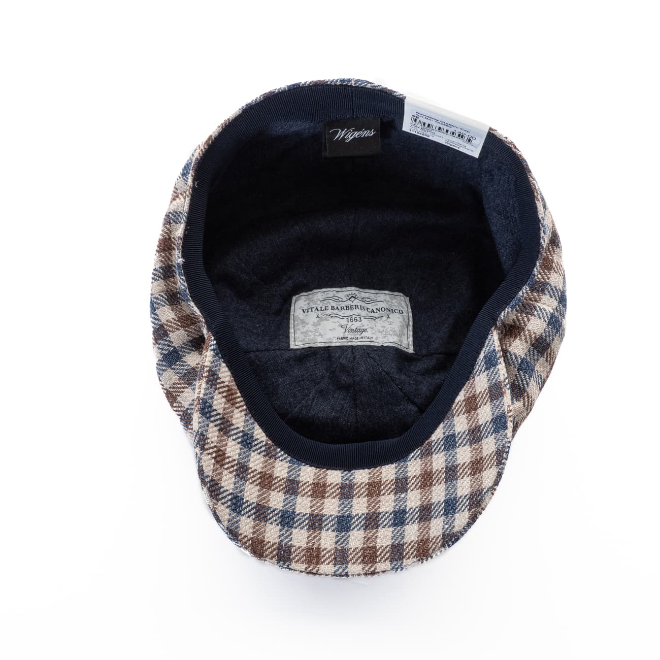 Newsboy Classic Cap Karo Leinenmix