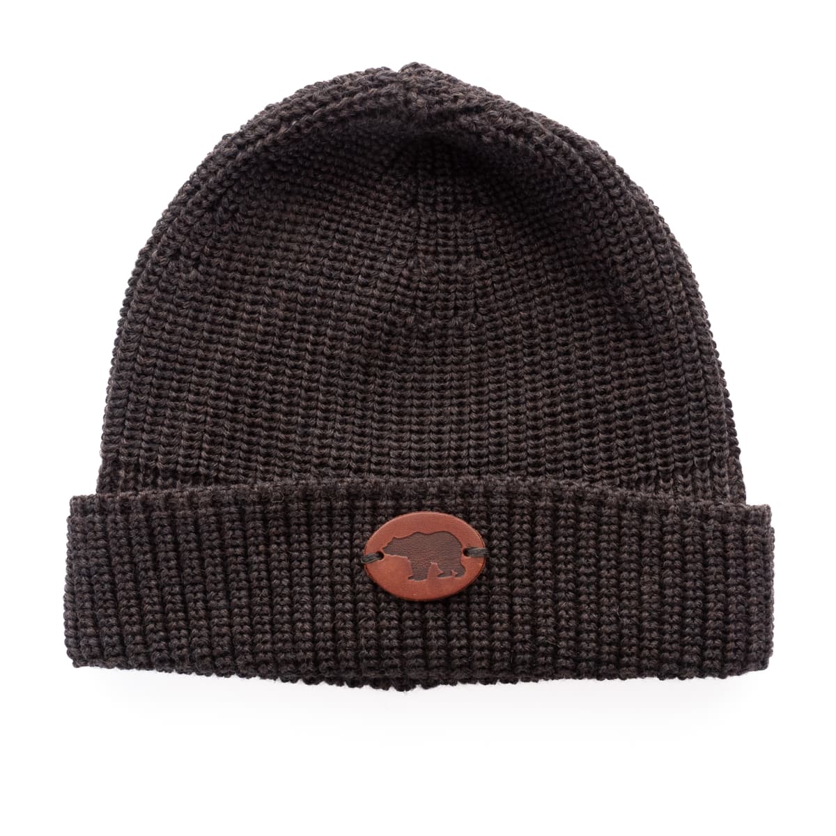 Ondura Strickmütze mit Lederpatch