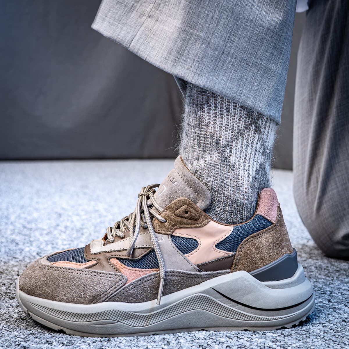 Fuga Dragon Sneaker aus Leder und Mesh