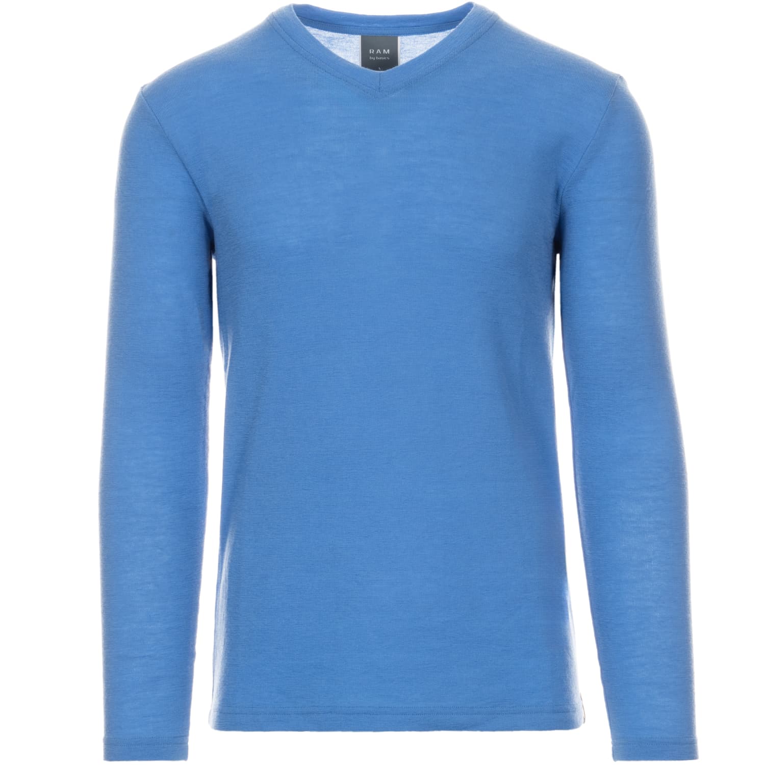 Strickpullover 4020 V-Neck Milky Blue