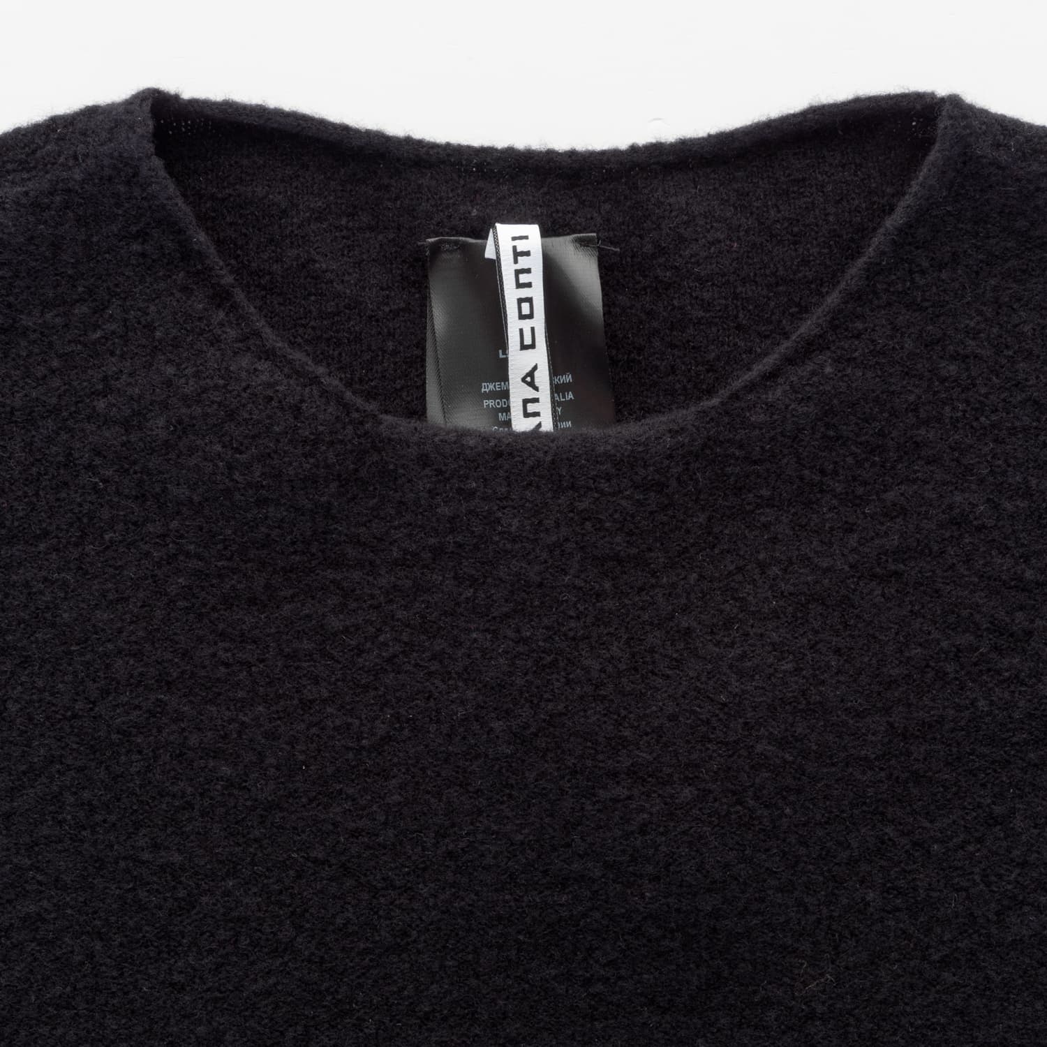 Stricktop mit Pailletten Schwarz