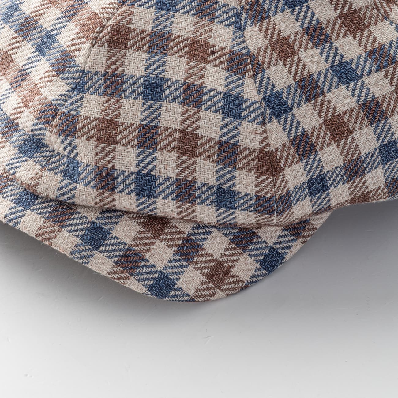 Newsboy Classic Cap Karo Leinenmix