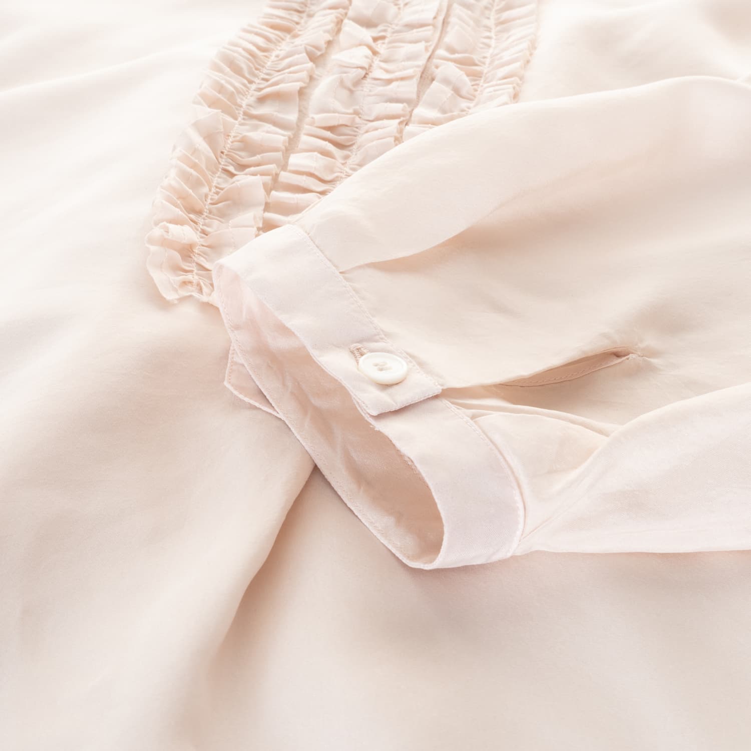 Seidenbluse Camilla Beige
