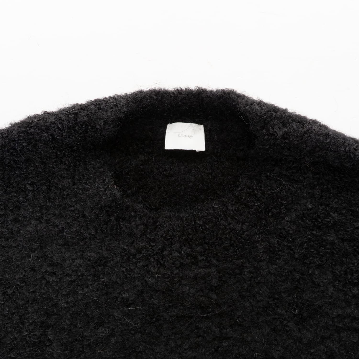 Bouclé Strickpullover Alpaka-Mix