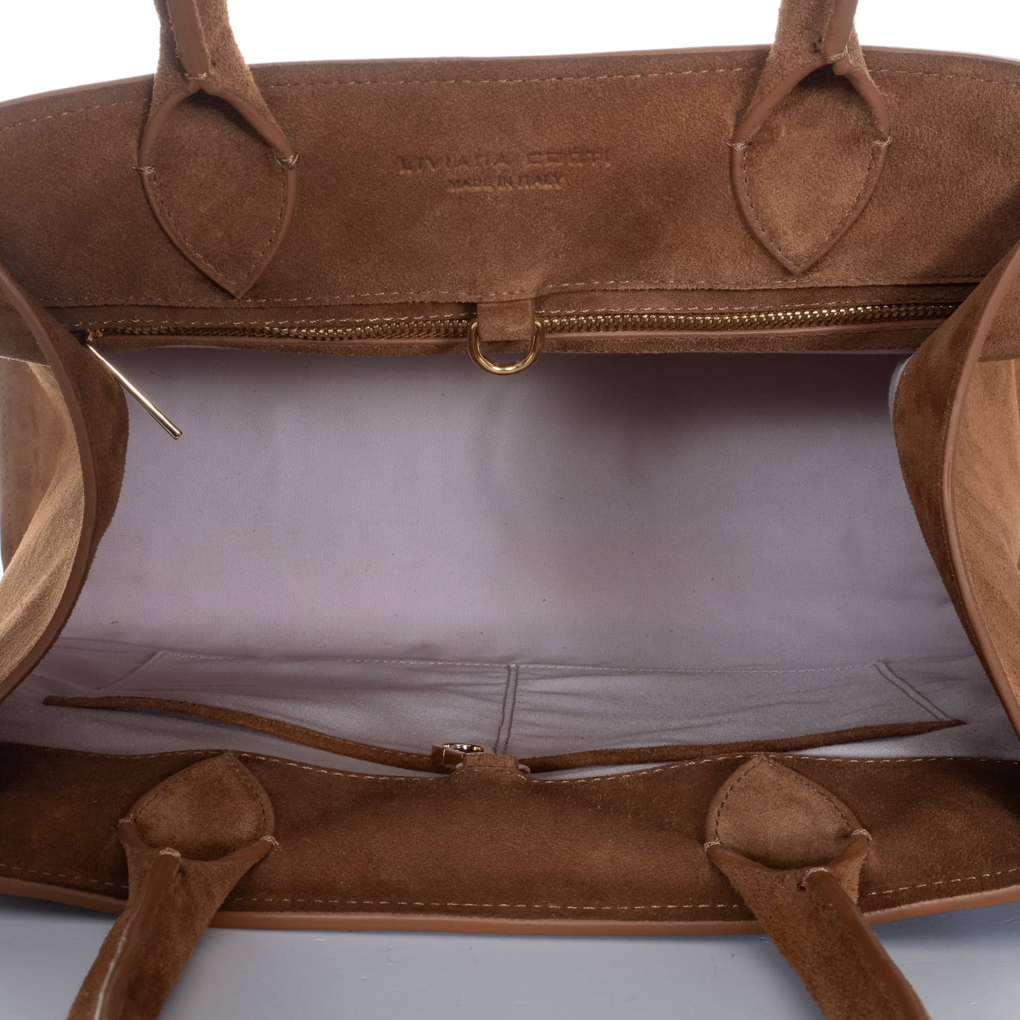 Handtasche Braun Nubuk