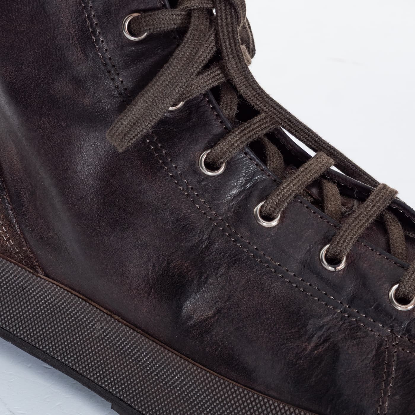 High-Top Sneaker 51799 Pferdleder