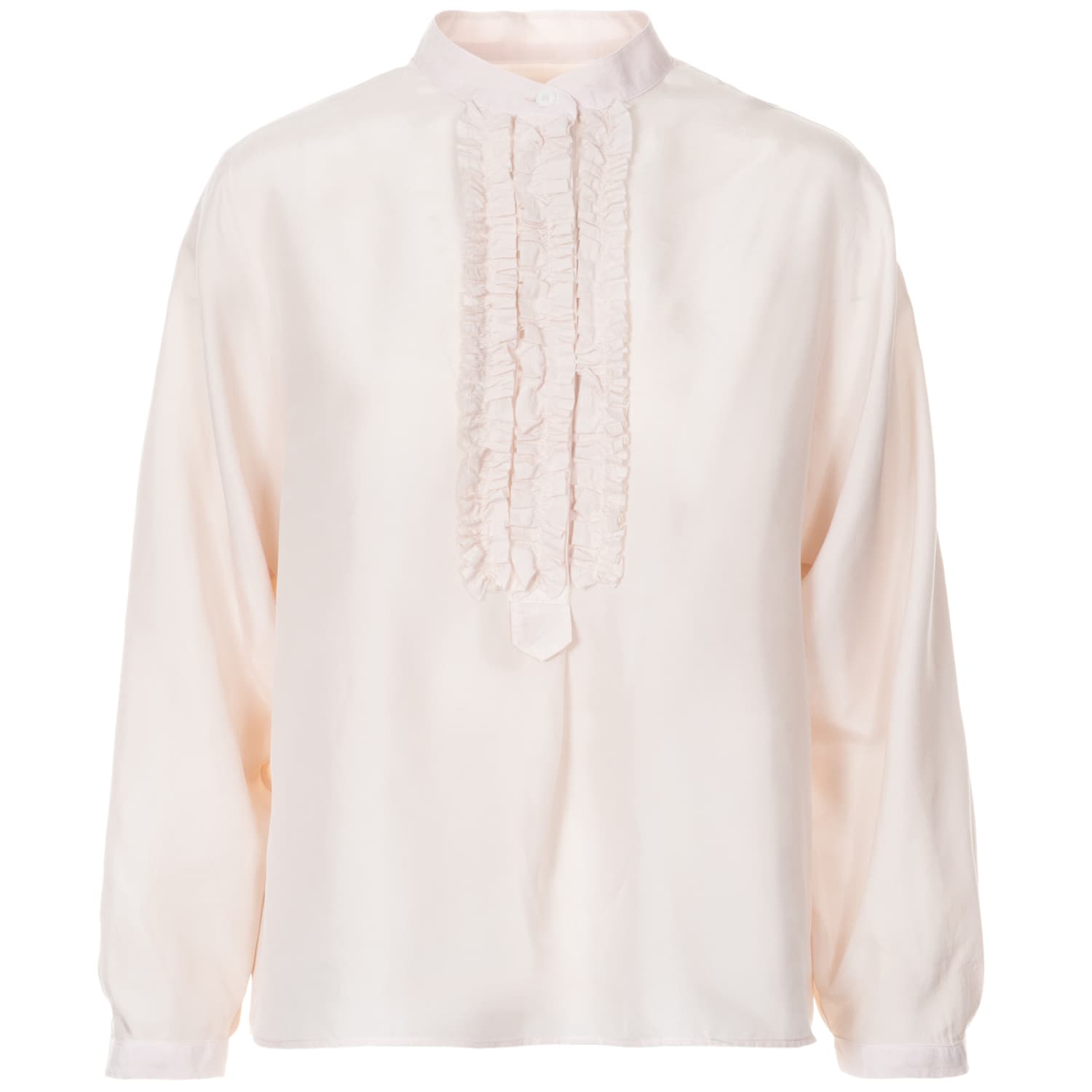 Seidenbluse Camilla Beige