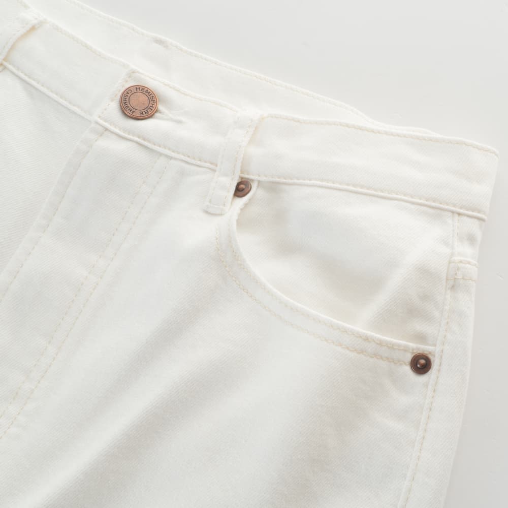 Wide Leg Jeans Offwhite
