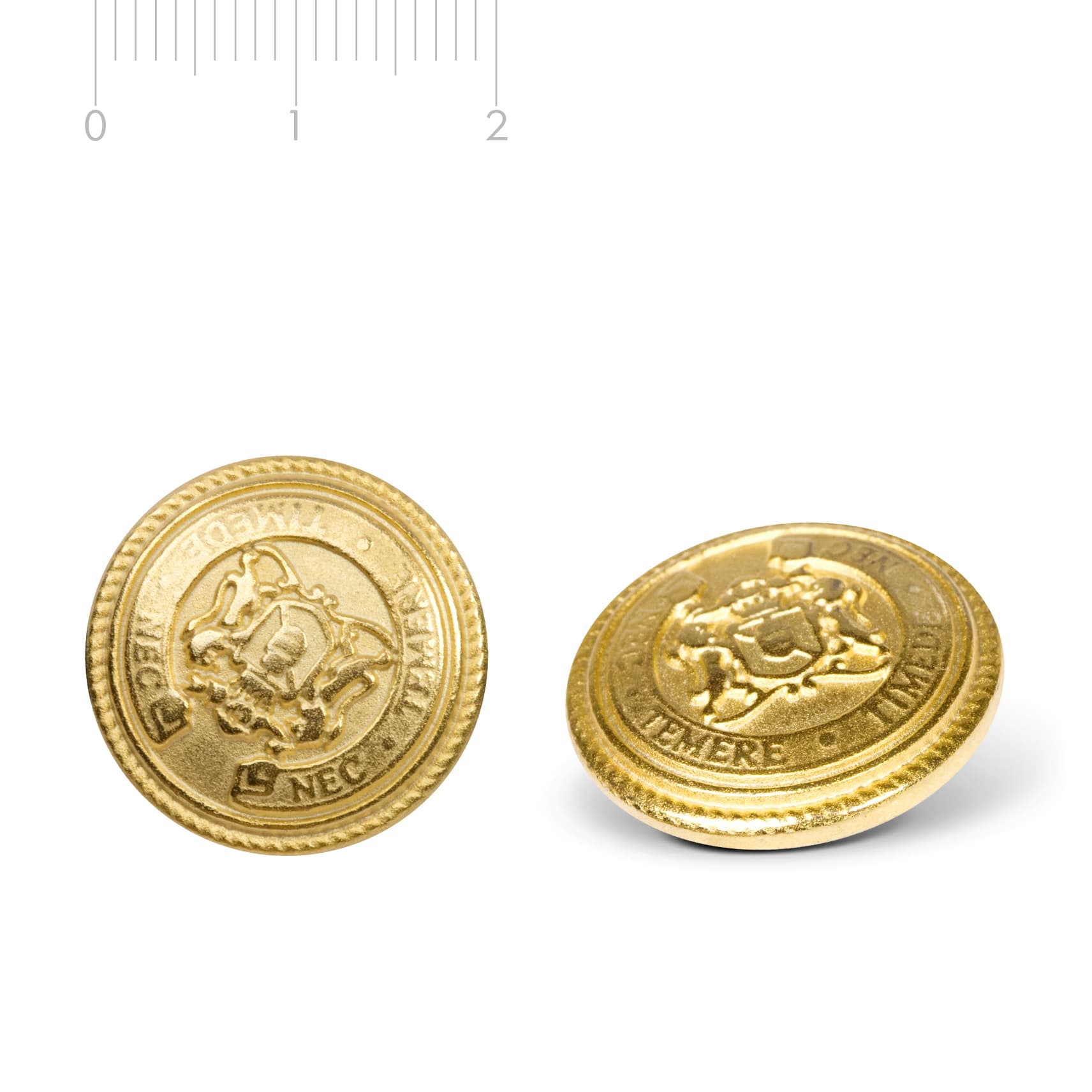 Metallknopf Wappen Gold M24