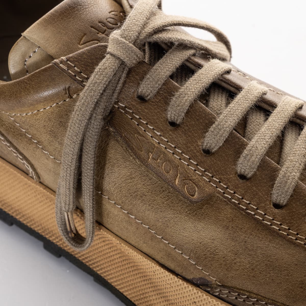 Sneaker 6404 Pferdeleder Oliv
