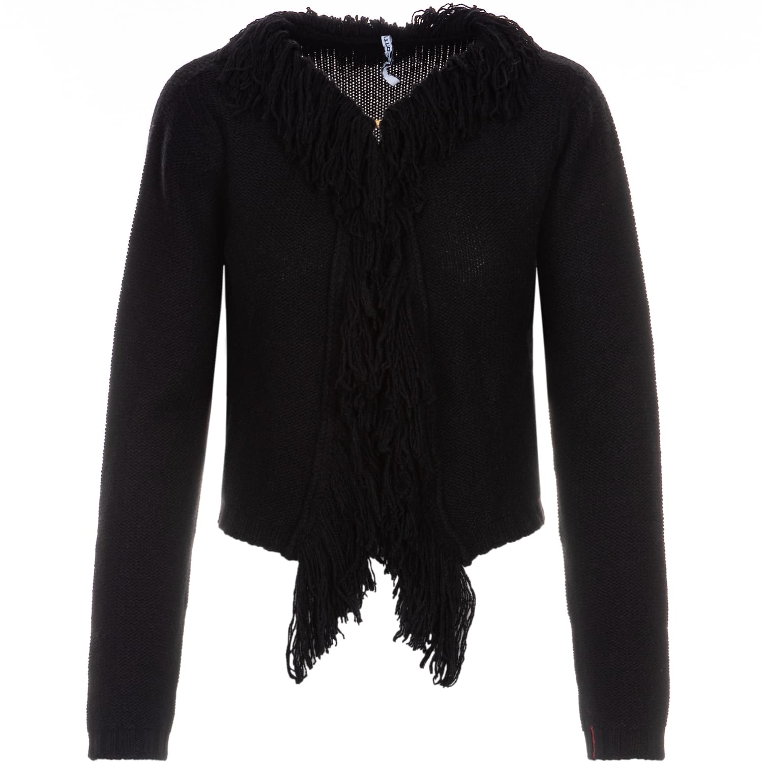 Strickjacke Fransen Kaschmir-Seide