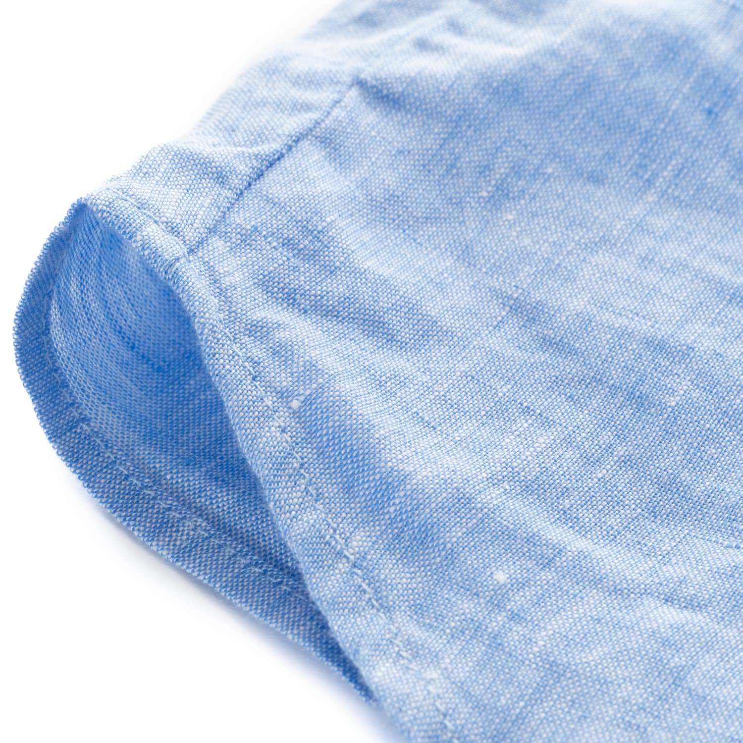 Leinenbluse Hellblau Relaxed Fit