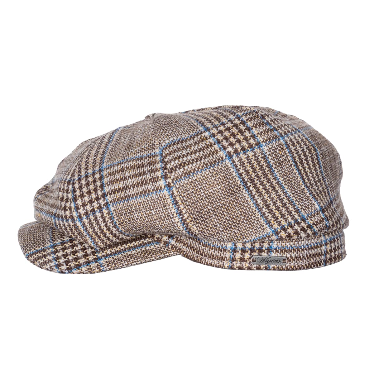 Newsboy Classic Cap Karo Braun-Blau