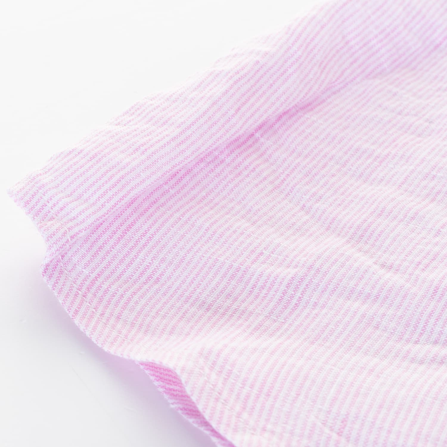 Leinen Bluse Pink Gestreift
