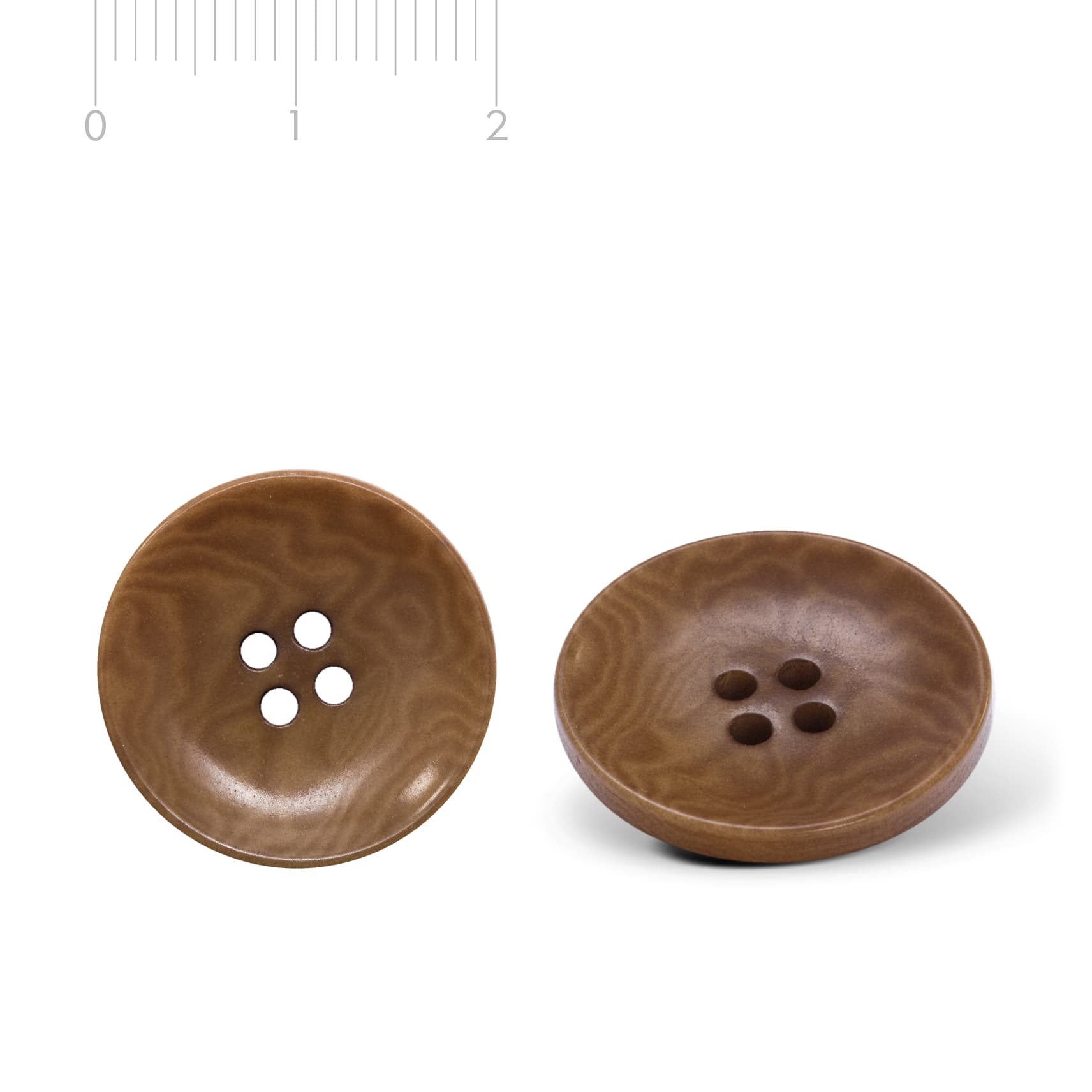 Corozoknopf cognac C44