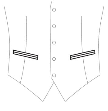 2 Paspeltaschen