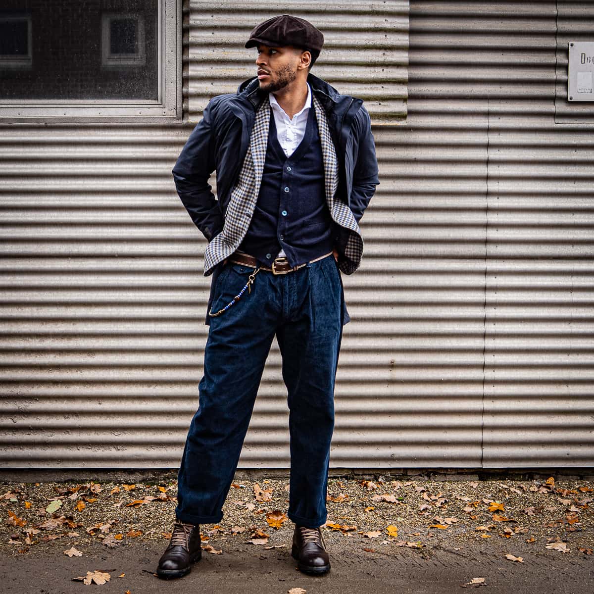 Etsu Cord Chino Navy