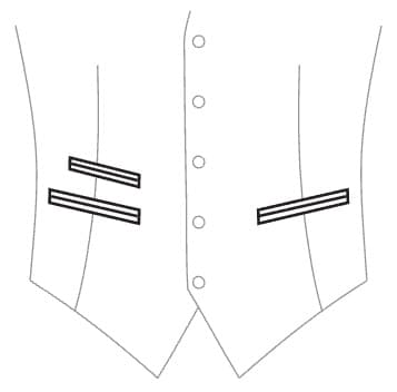 3 Paspeltaschen