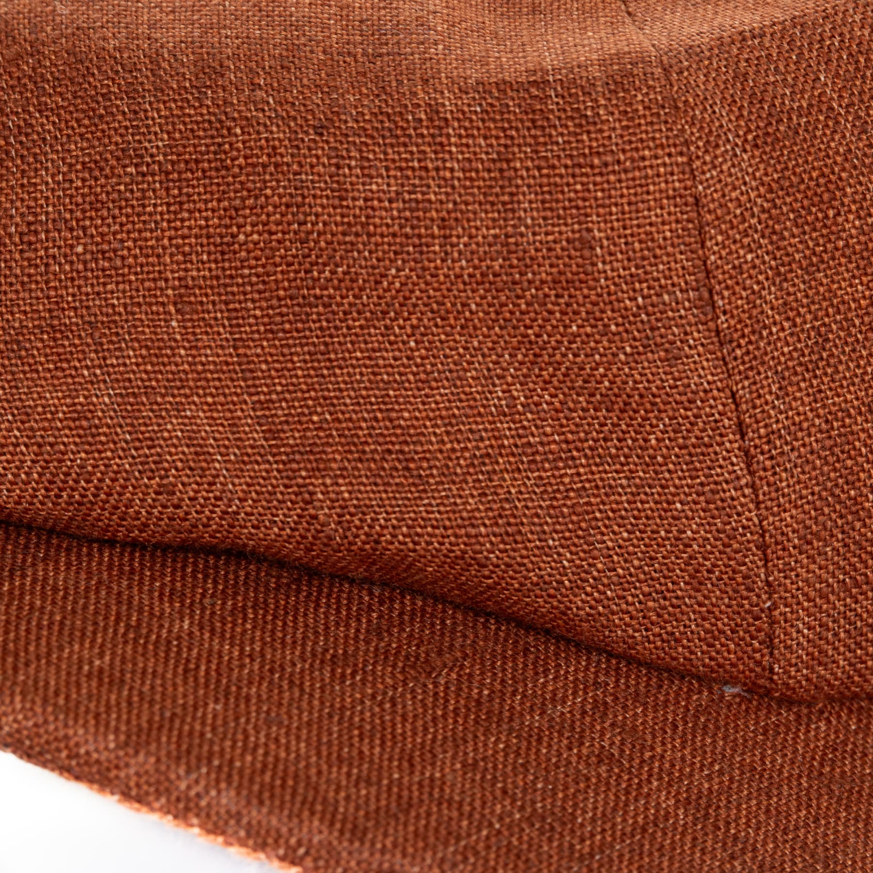 Newsboy Classic Cap Leinen Rust