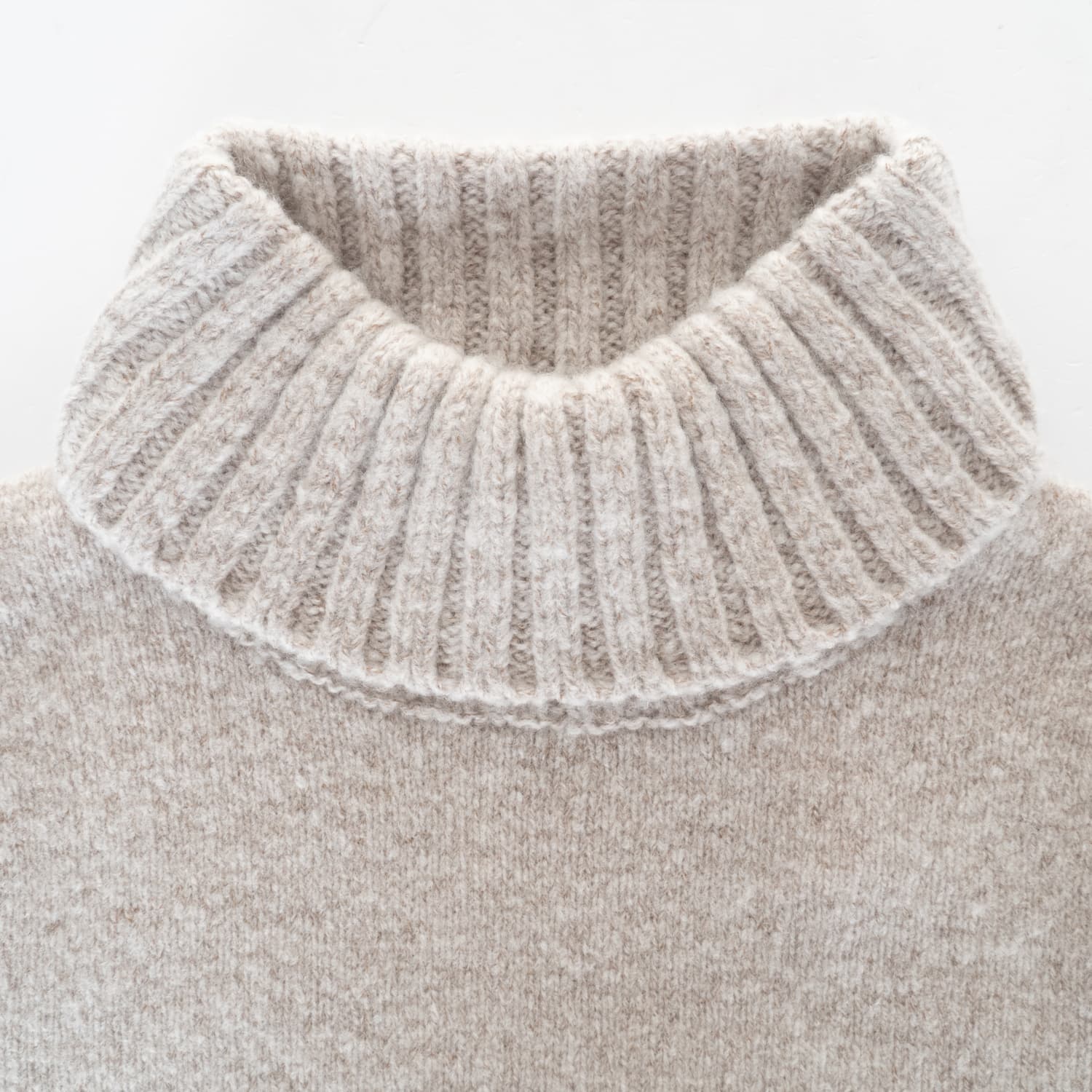 Rollkragen Pullover Wolle-Kaschmir