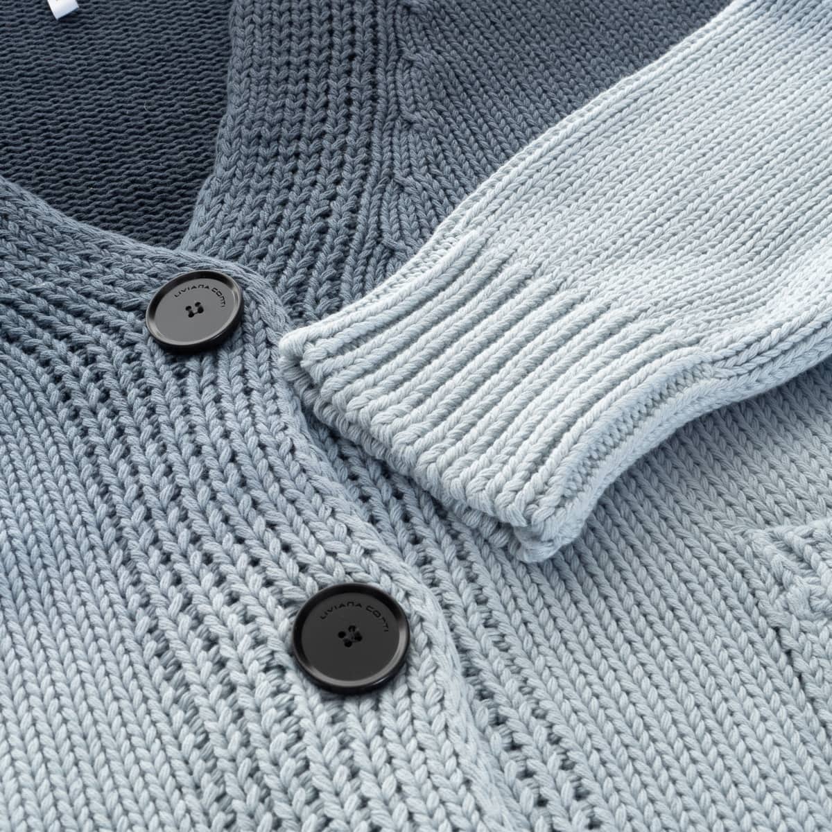 Cardigan aus Baumwolle mit Farbverlauf