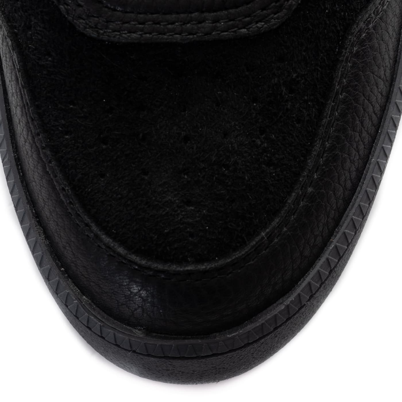Court Platform Sneaker Schwarz mit Glitzerdetail