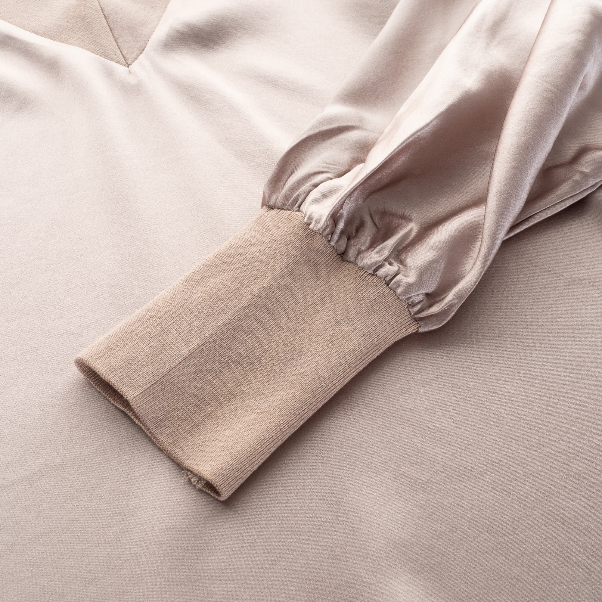Seidenbluse Taupe 3421
