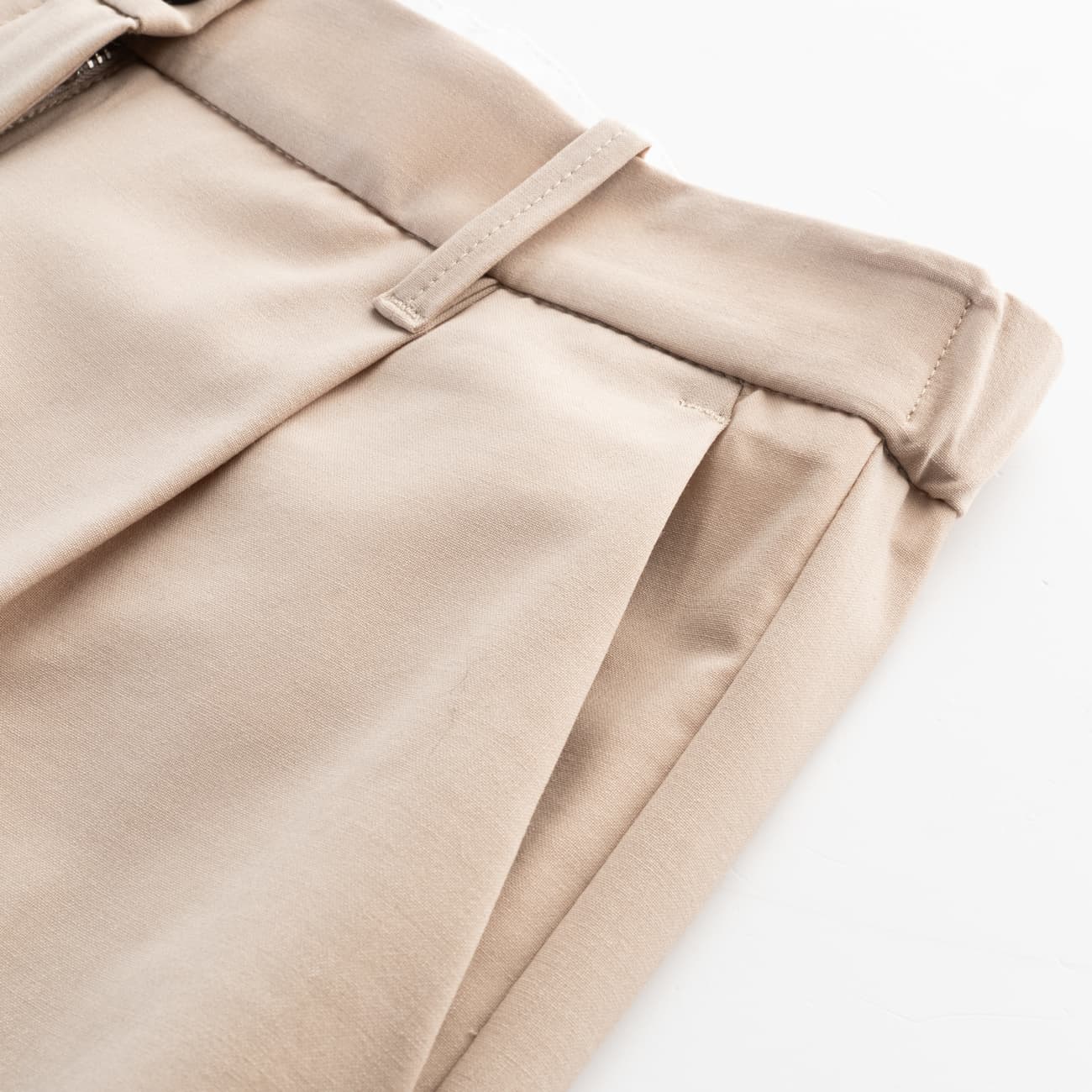 Hose Blenda aus Wolle Beige